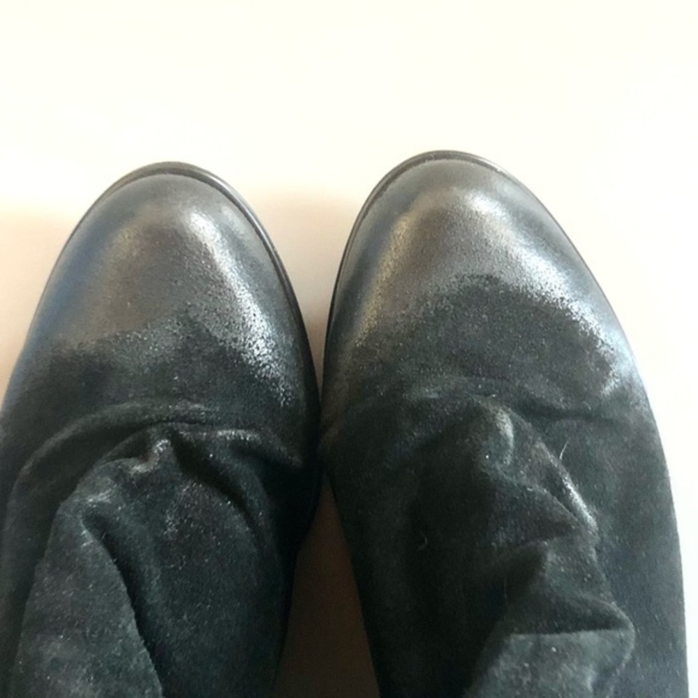Gunmetal Idaho slouchy suede boot in black sz 38 - Picture 3 of 6